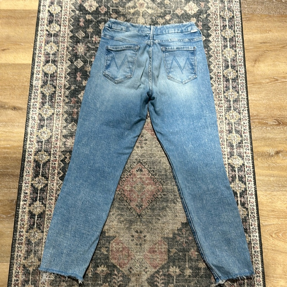 MOTHER High Rise Blue Jeans